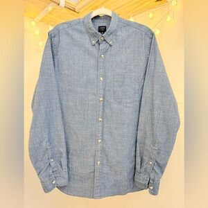 🌾 J. Crew Flex Light Blue Casual Button-Down‎ Shirt